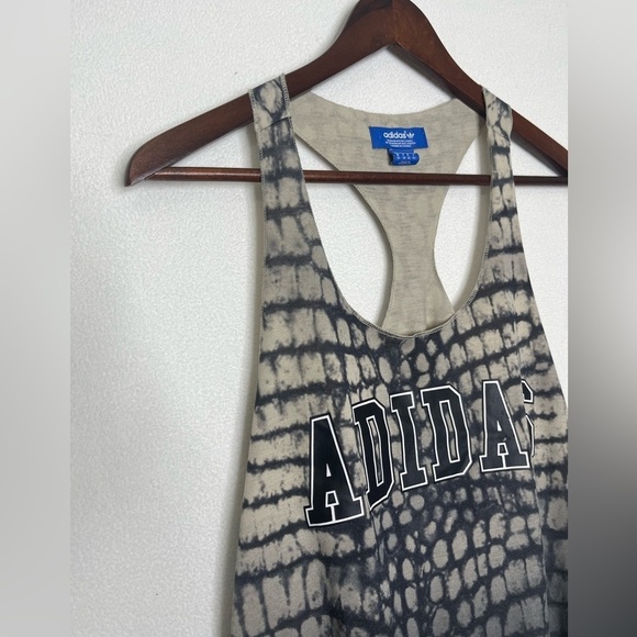Adidas Originals Patterned Racer Back Tank Top Sz S - Picture 4 of 7